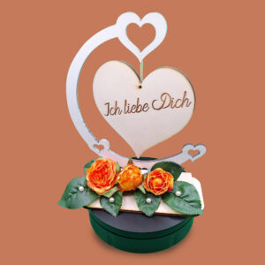 Herz im Ständer – personalisierbar